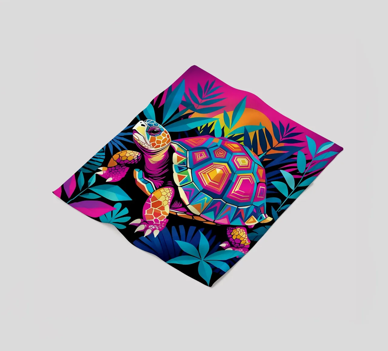 Turtle_style_E_2 Fleecedecke von Tierisch bunt by LK