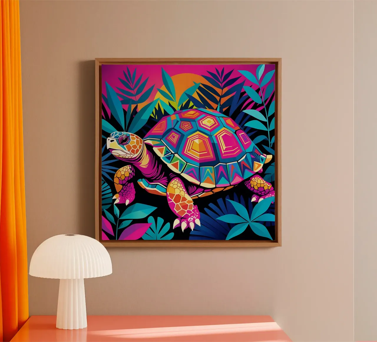 Turtle_style_E_2 canvas by Tierisch bunt by LK
