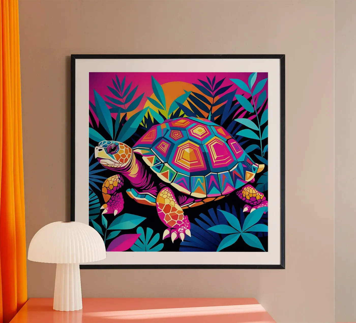 Turtle_style_E_2 poster da Tierisch bunt by LK