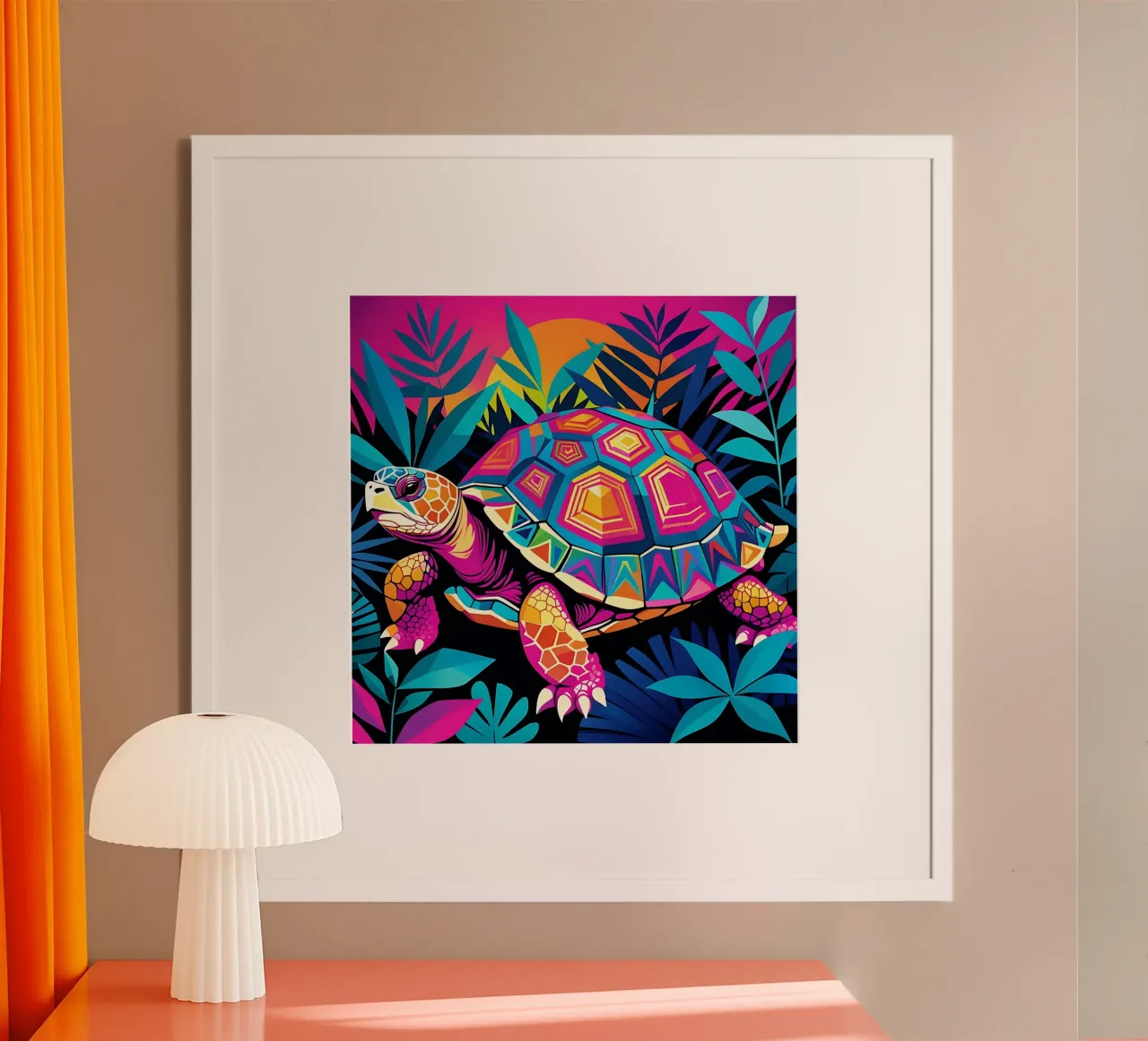 Turtle_style_E_2 Poster von Tierisch bunt by LK