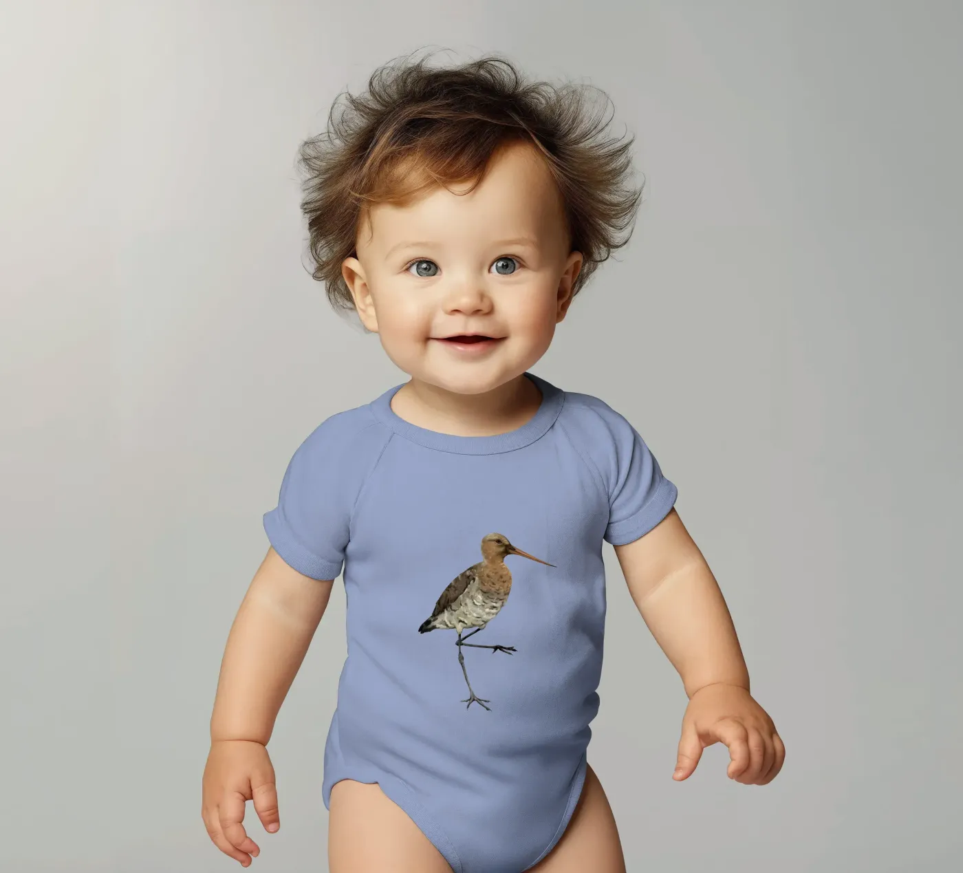 Black tailed godwit Kurzarm Babybody von BwiseLizzy