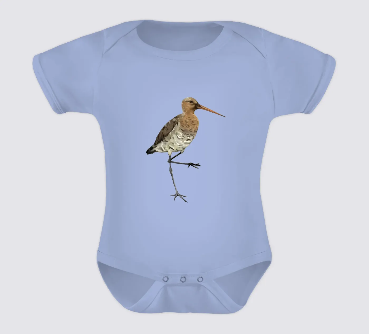 Black tailed godwit Kurzarm Babybody von BwiseLizzy