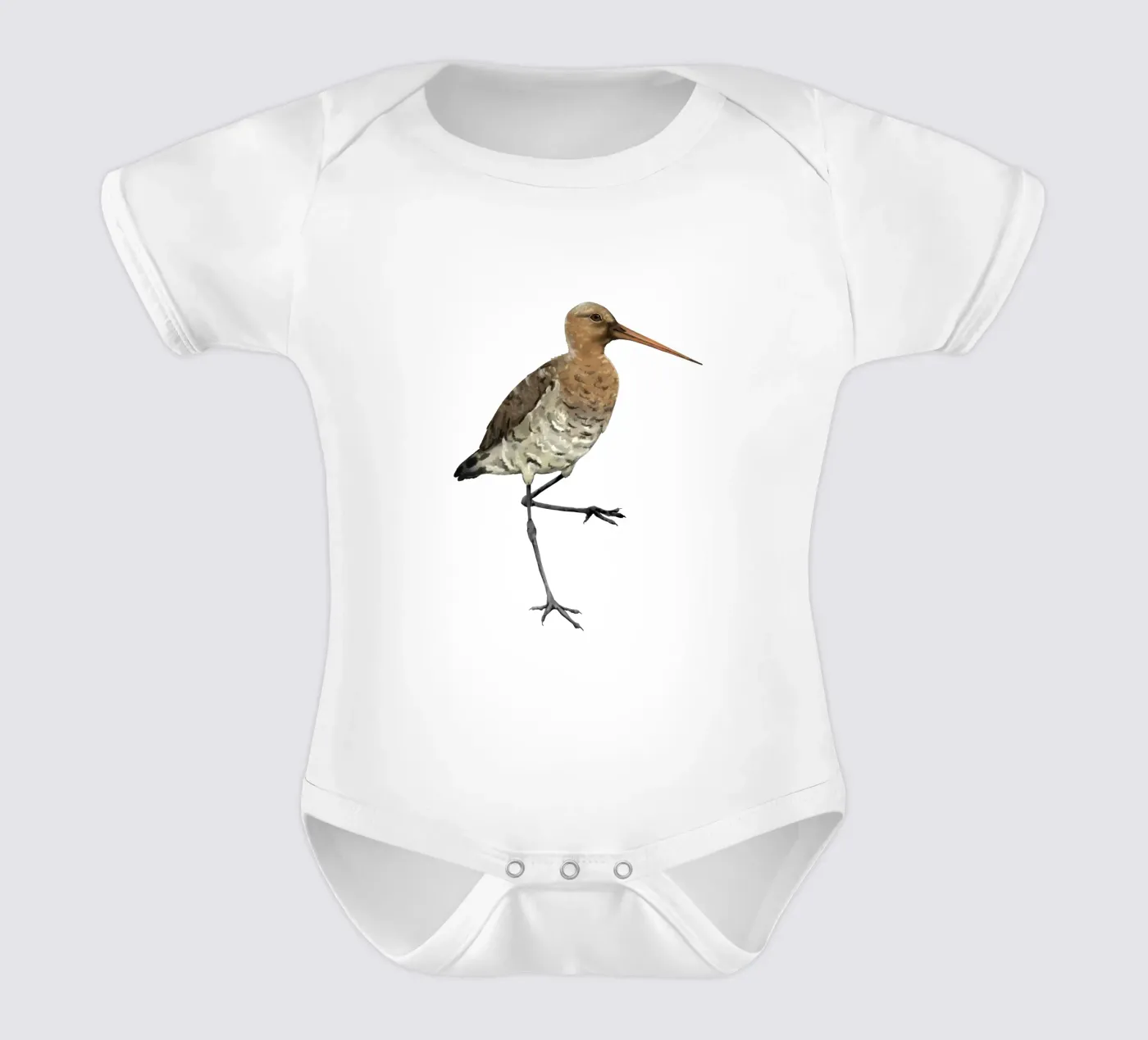 Black tailed godwit Kurzarm Babybody von BwiseLizzy