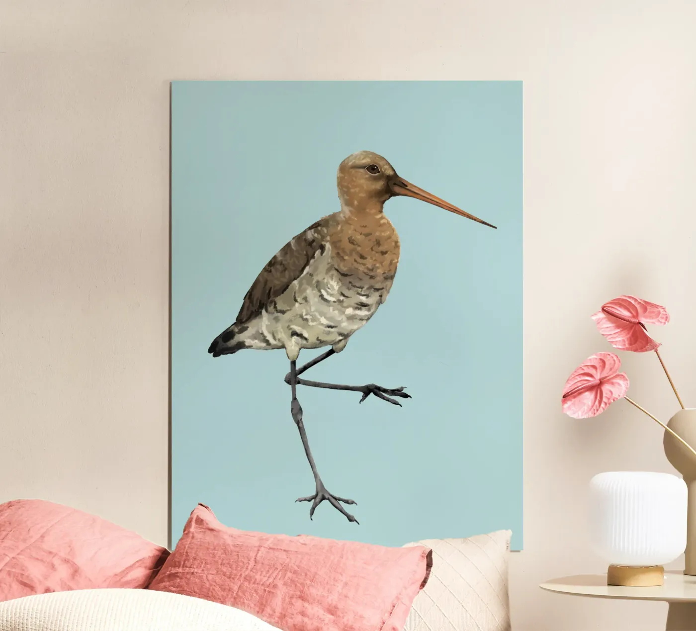 Black tailed godwit poster van BwiseLizzy