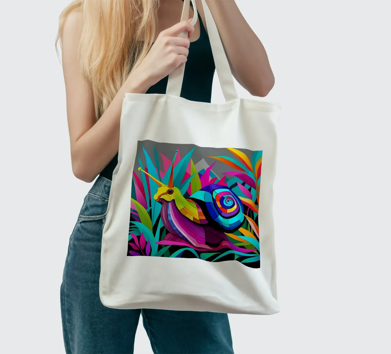 Stile_lumaca_E_1 borsa in juta da Tierisch bunt by LK