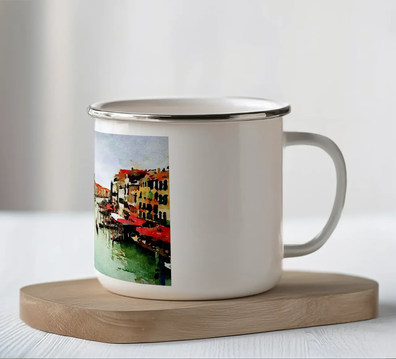 Venezia tazza in smalto da Massimo Frascogna