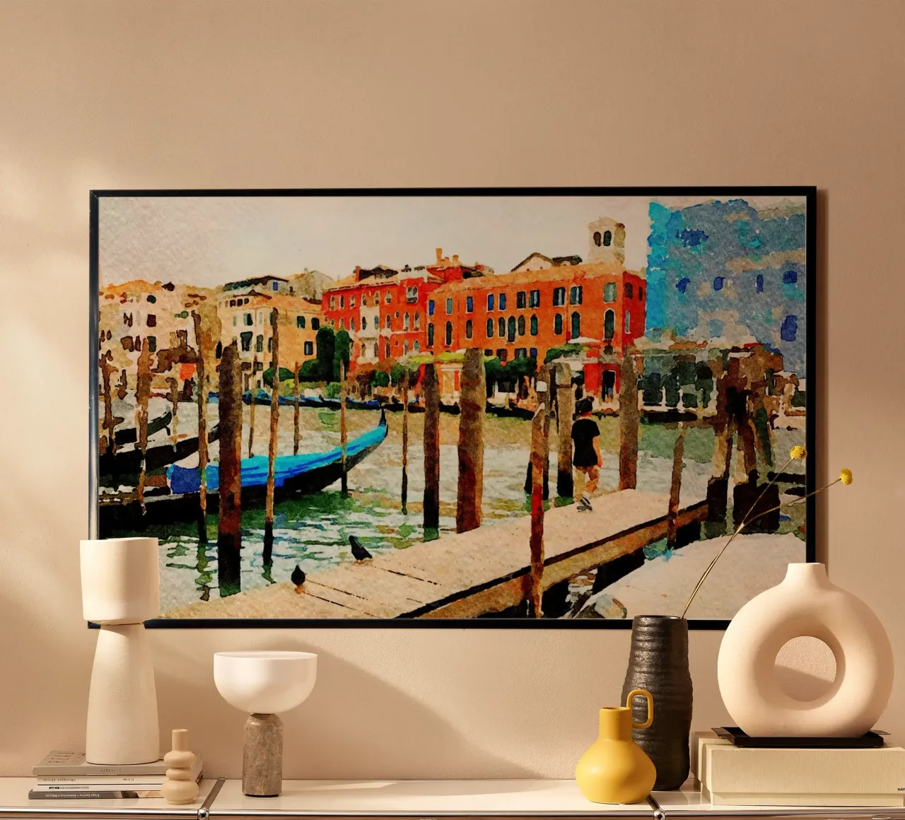 Venezia und das Kind Poster von Massimo Frascogna