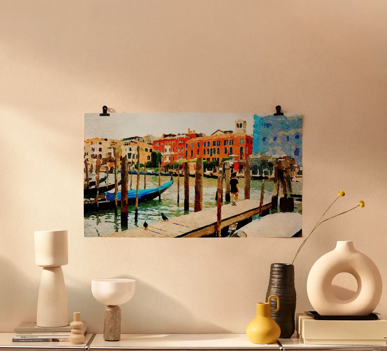 Venezia und das Kind Poster von Massimo Frascogna