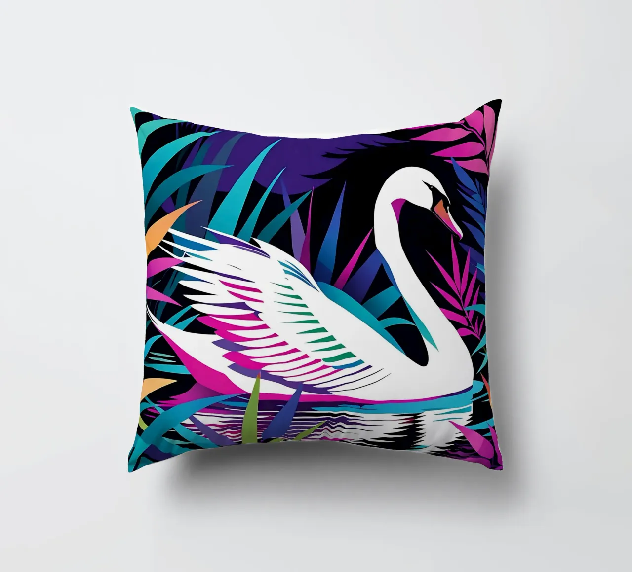 Stile_cigno_E_1 cuscino da Tierisch bunt by LK