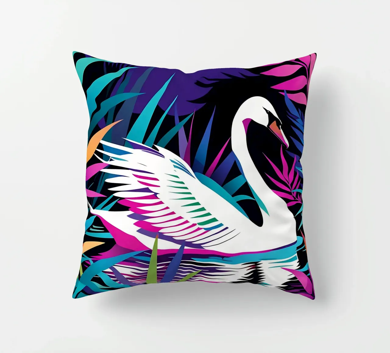 Stile_cigno_E_1 cuscino da Tierisch bunt by LK