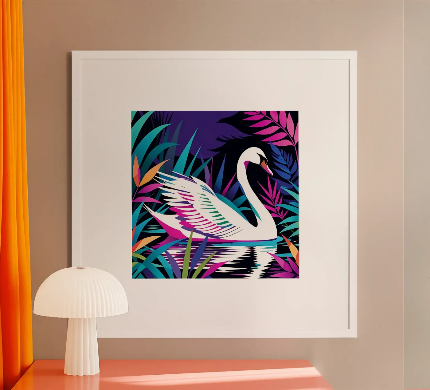 Swan_style_E_1 poster da Tierisch bunt by LK