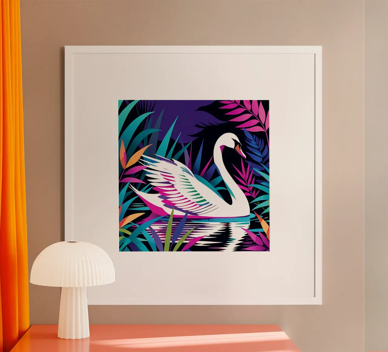 Swan_style_E_1 poster da Tierisch bunt by LK