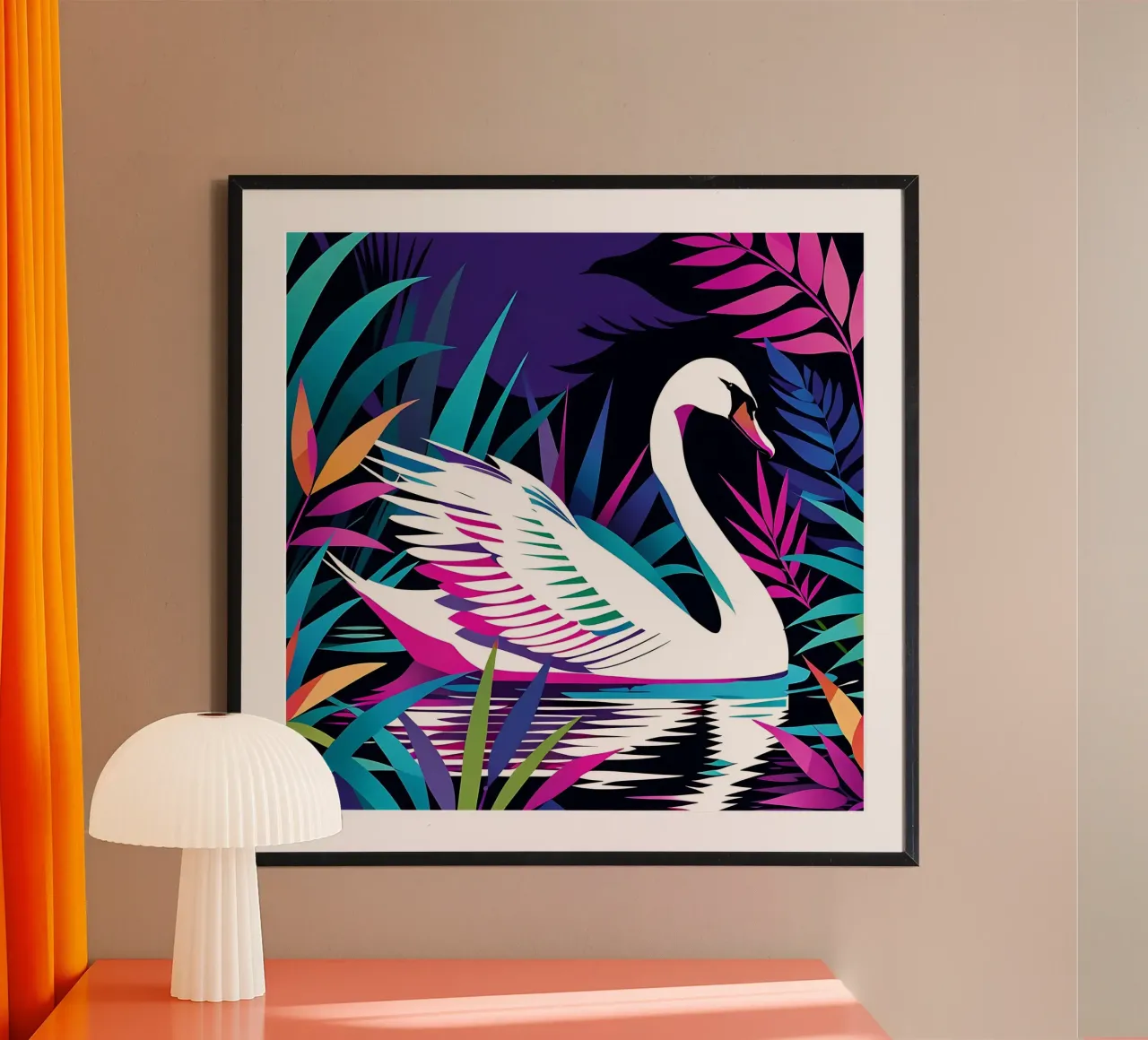 Swan_style_E_1 poster da Tierisch bunt by LK