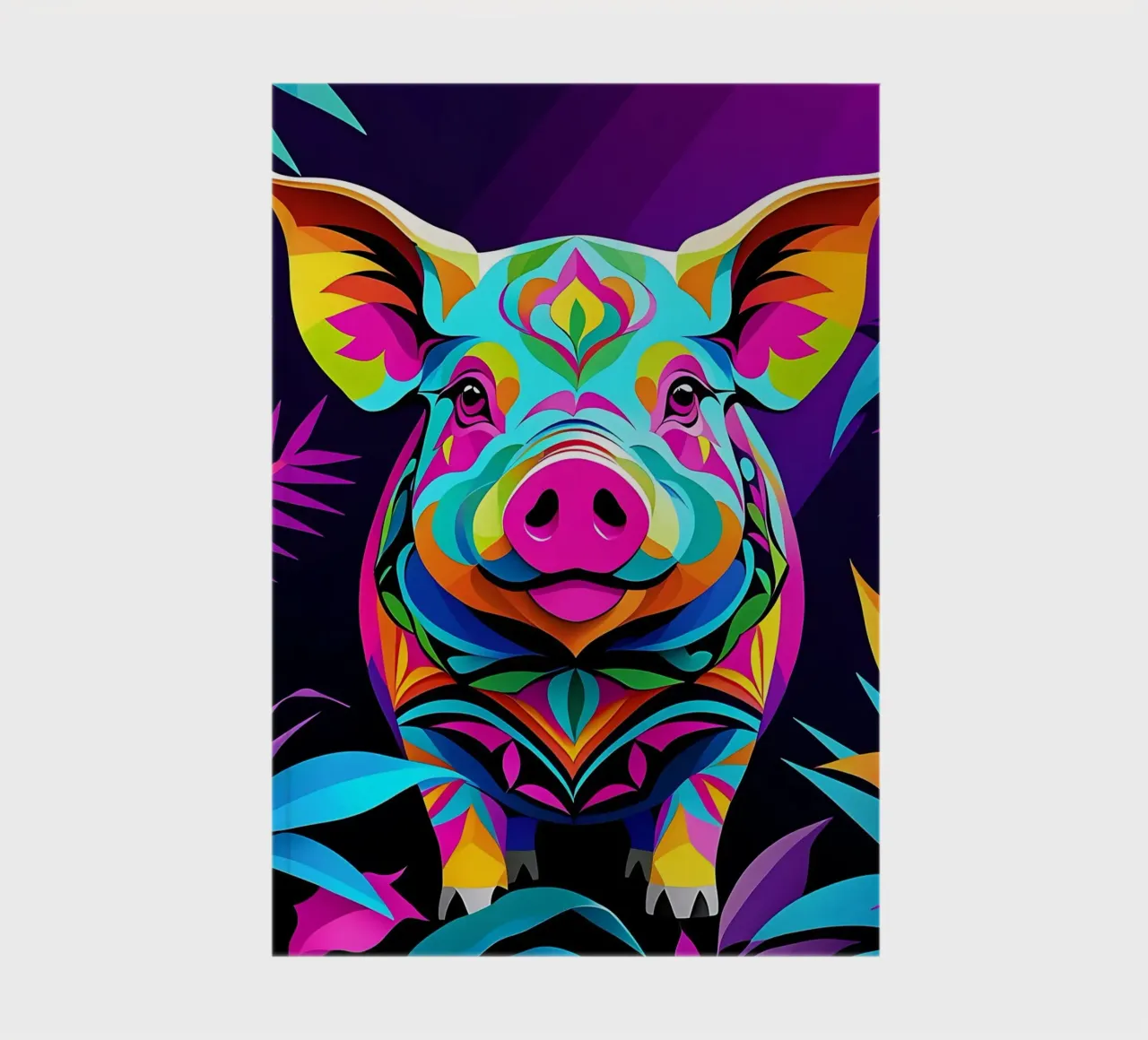 Pig_Style_E_1 notebook by Tierisch bunt by LK
