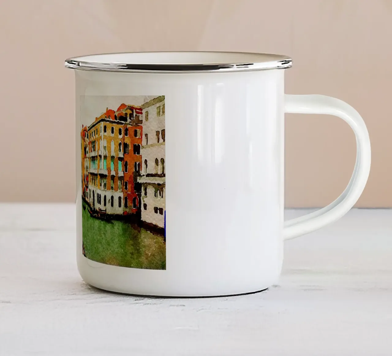 Venezia tazza in smalto da Massimo Frascogna