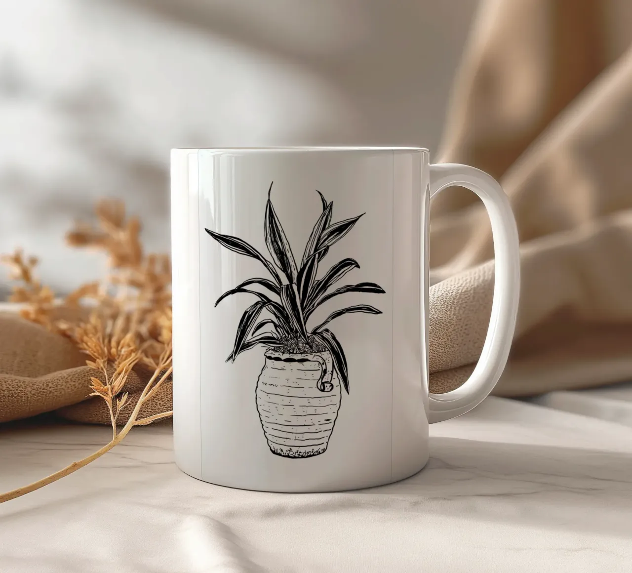 Dracaena tazza in ceramica da Nick Cocozza