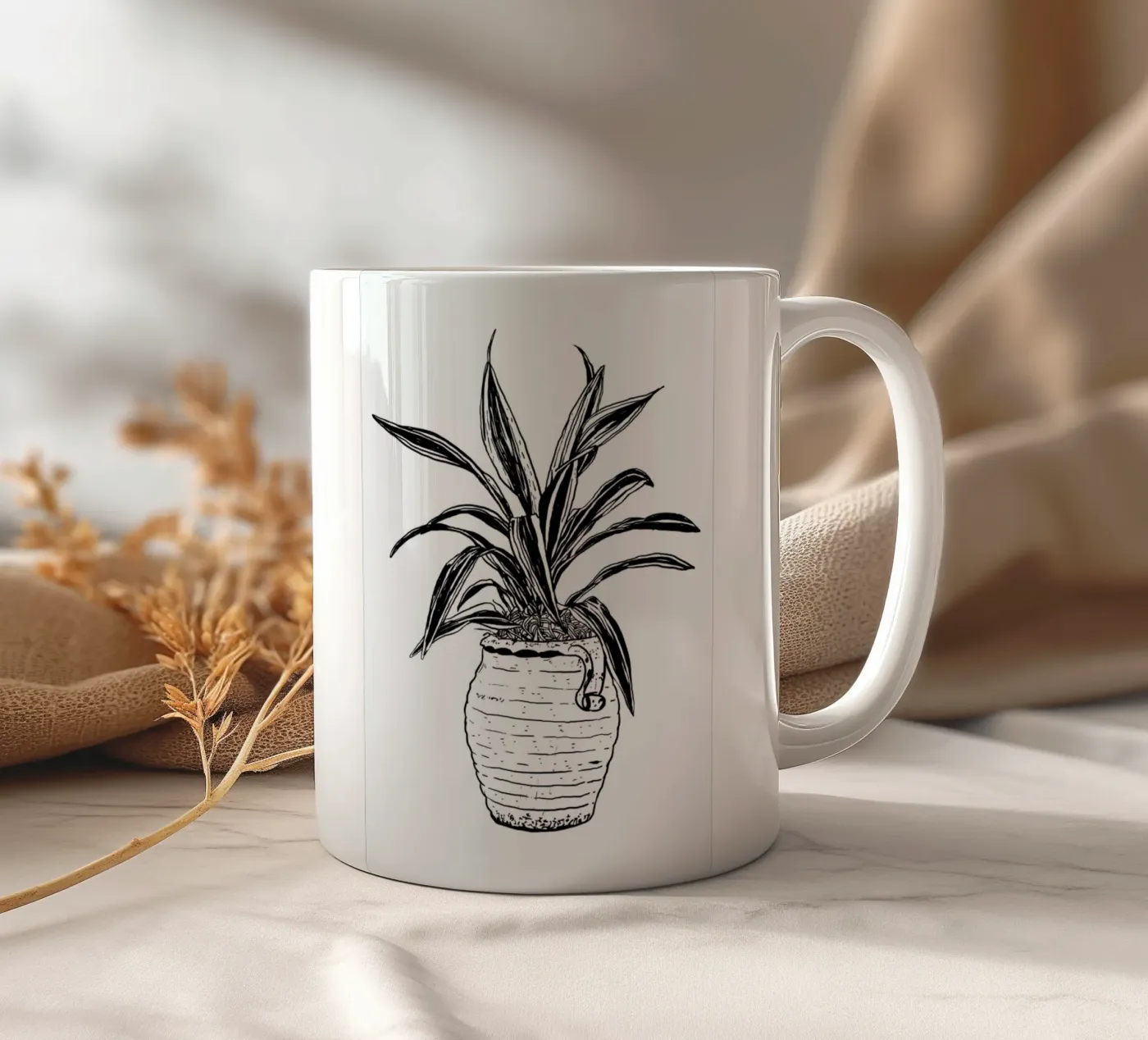 Dracaena ceramic mug by Nick Cocozza