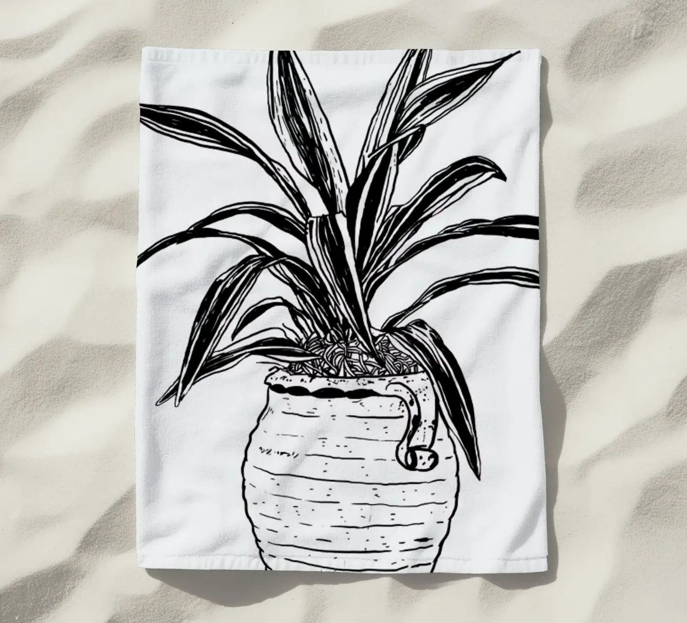 Dracaena strandhanddoek van Nick Cocozza