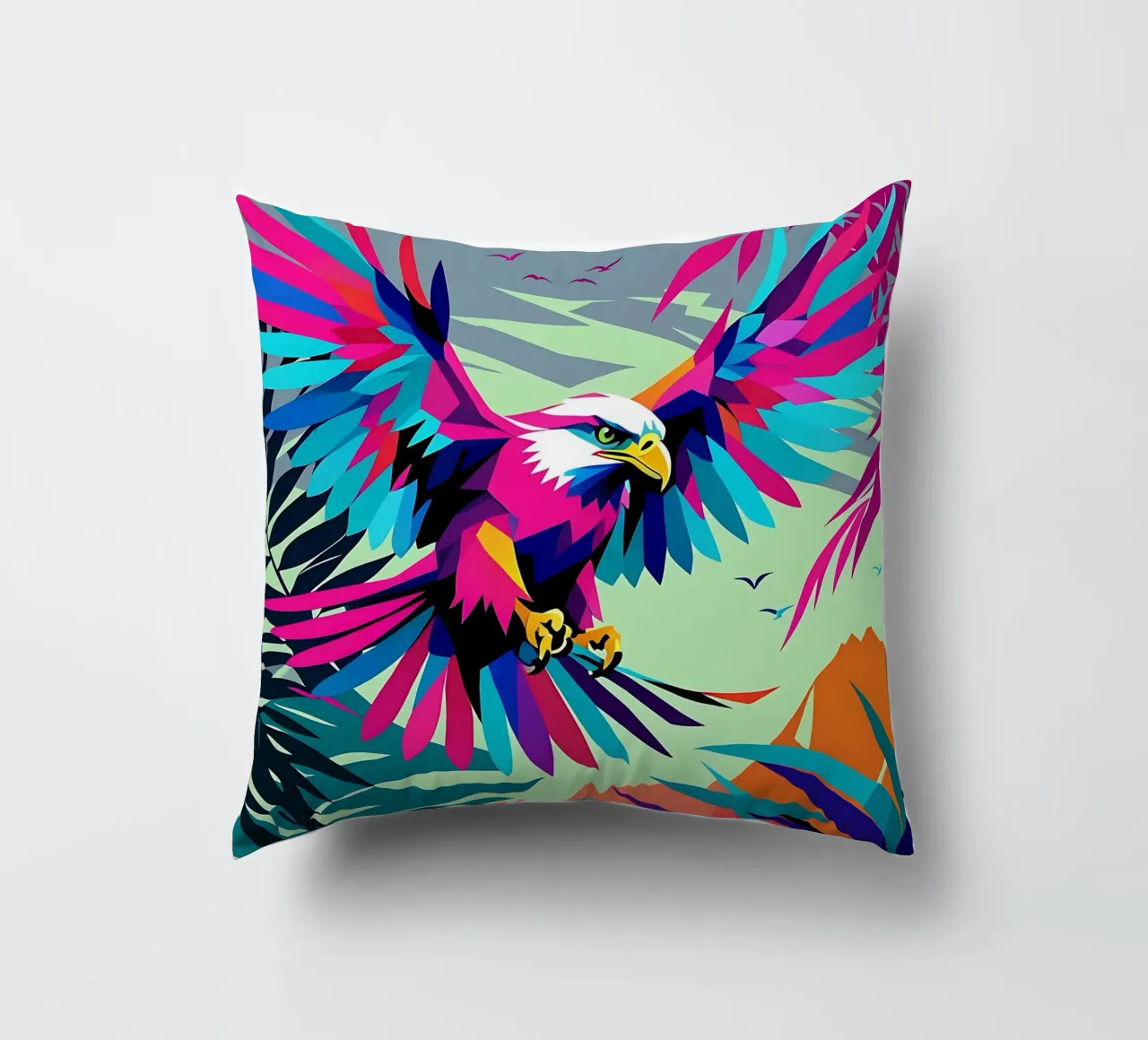 Seeadler_Stil_E_2 cuscino da Tierisch bunt by LK