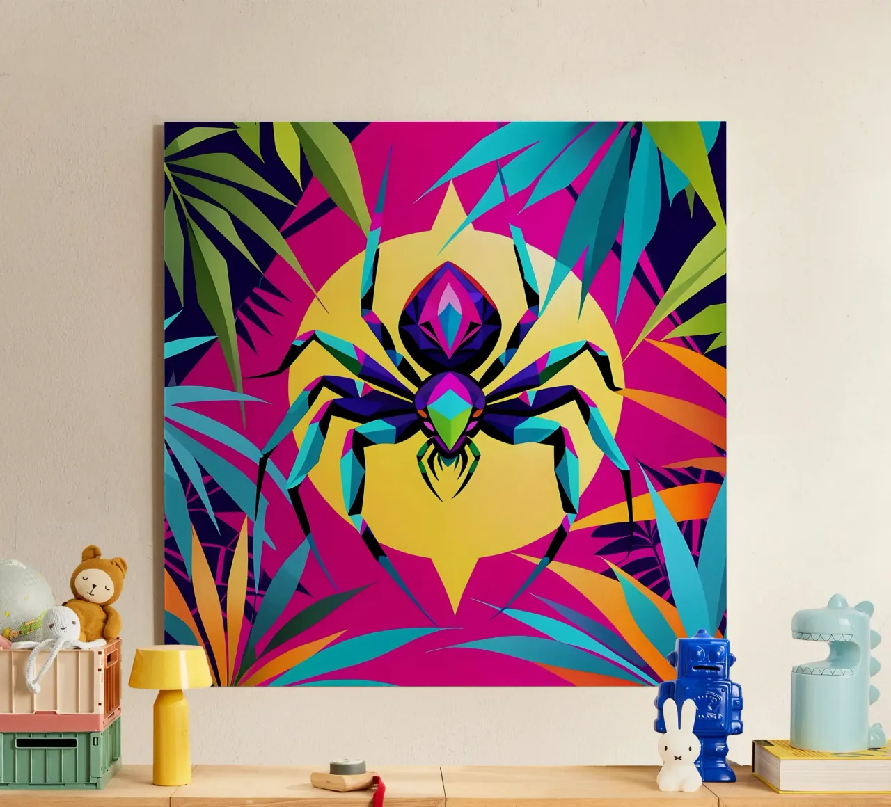 Spin_stijl_E_1 acryl van Tierisch bunt by LK