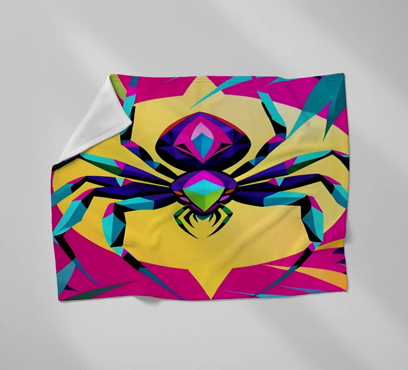 Spin_stijl_E_1 fleecedeken van Tierisch bunt by LK