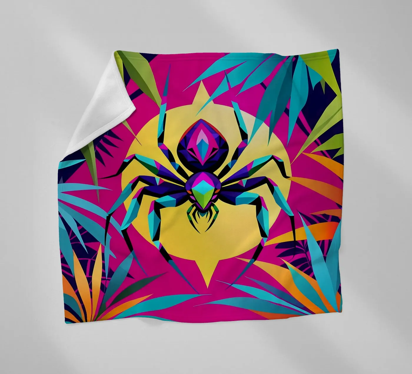 Spin_stijl_E_1 fleecedeken van Tierisch bunt by LK