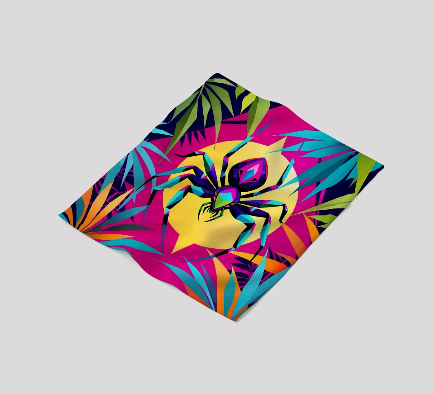 Spin_stijl_E_1 fleecedeken van Tierisch bunt by LK