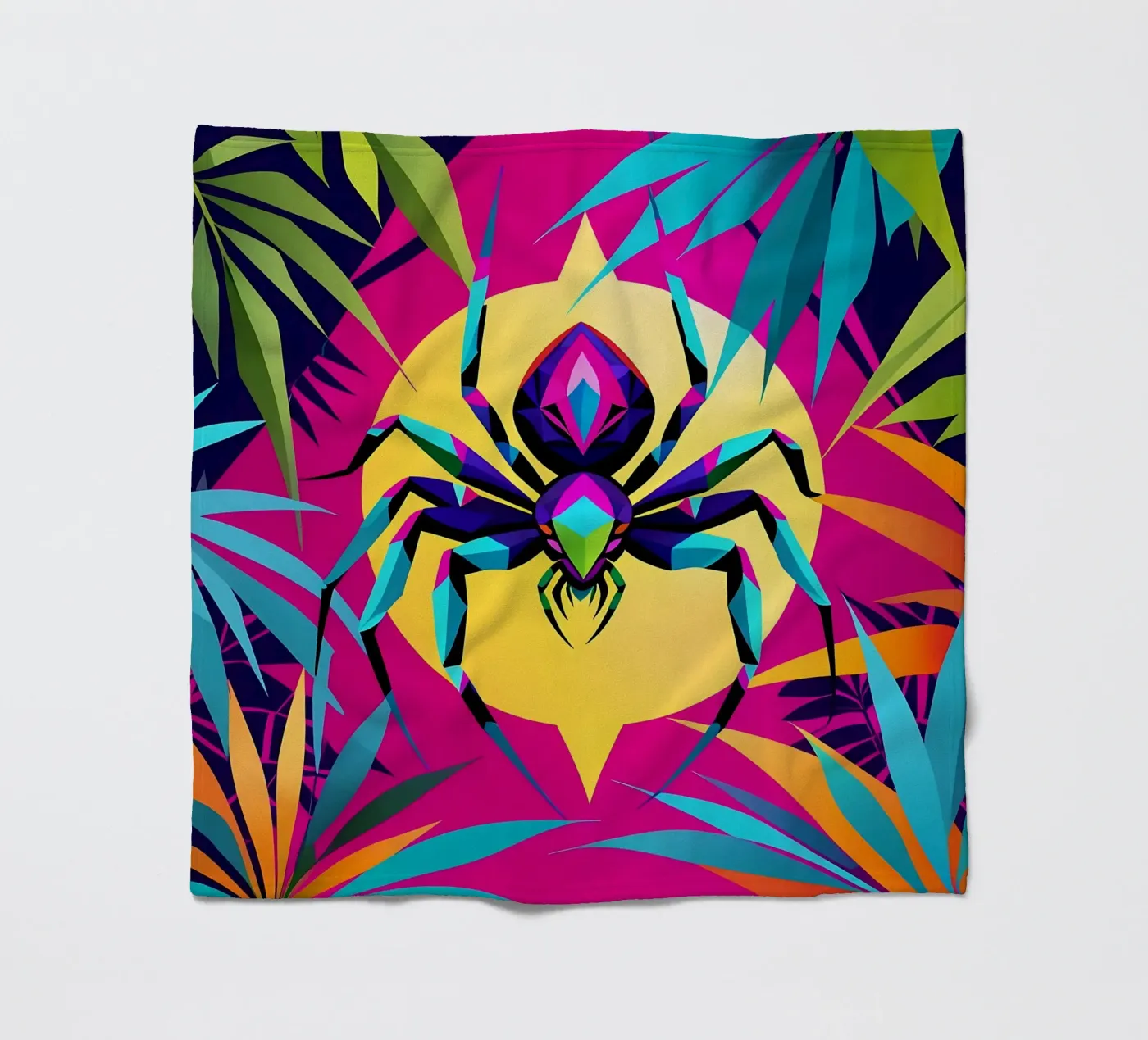 Spin_stijl_E_1 fleecedeken van Tierisch bunt by LK