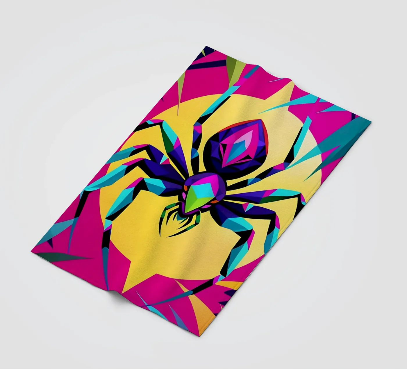 Spin_stijl_E_1 fleecedeken van Tierisch bunt by LK