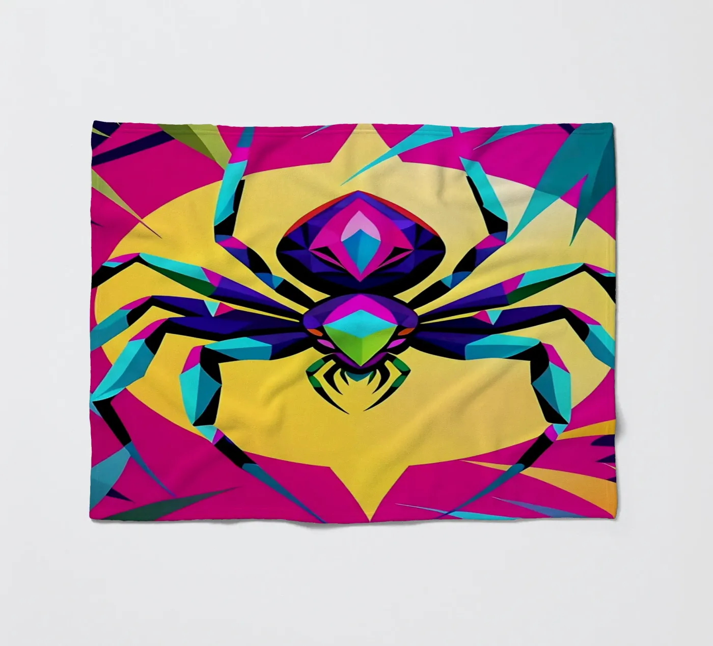 Spin_stijl_E_1 fleecedeken van Tierisch bunt by LK