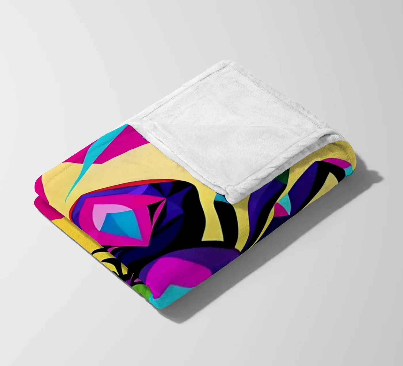 Spin_stijl_E_1 fleecedeken van Tierisch bunt by LK