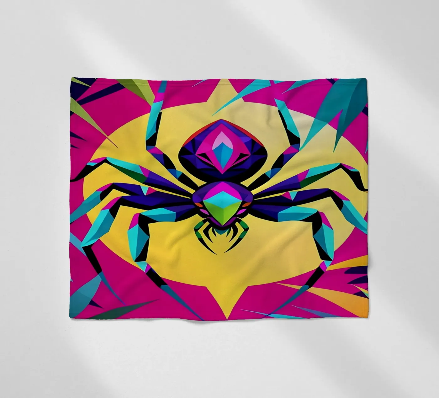 Spin_stijl_E_1 fleecedeken van Tierisch bunt by LK