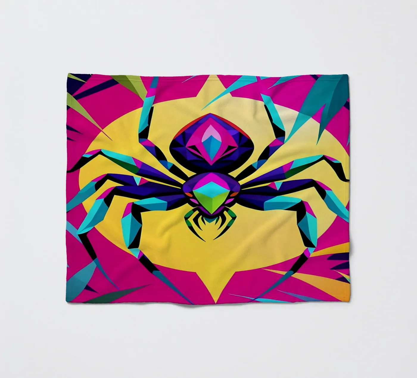 Spin_stijl_E_1 fleecedeken van Tierisch bunt by LK