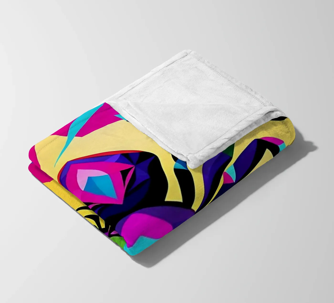 Spin_stijl_E_1 fleecedeken van Tierisch bunt by LK