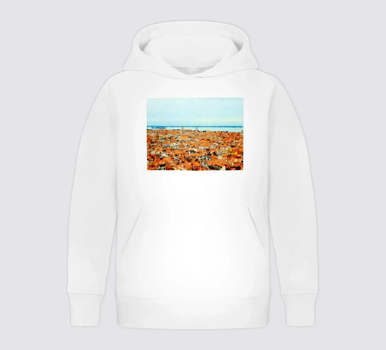 Roofs of Venice kids hoodie by Massimo Frascogna