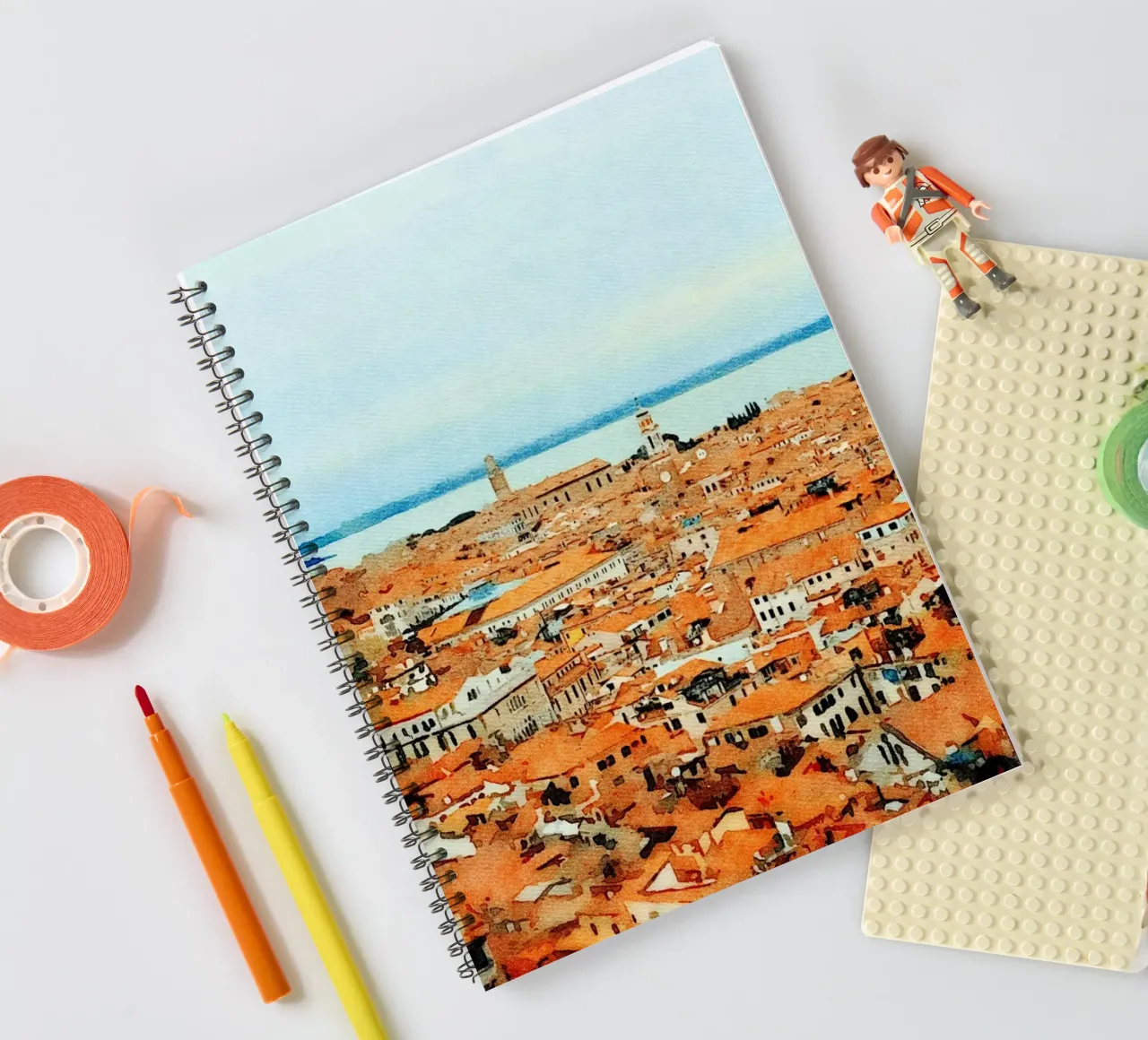 Roofs of Venice spiral notebook by Massimo Frascogna