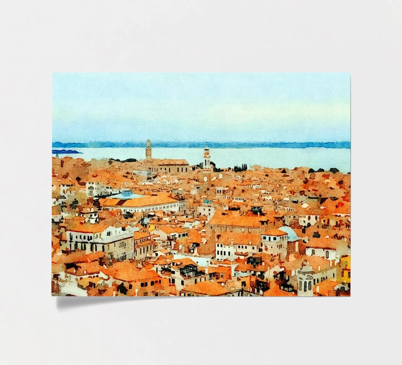 Roofs of Venice sticker sheet by Massimo Frascogna