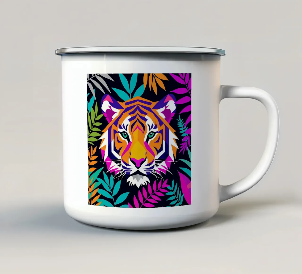 Stile_tigre_E_1 tazza in smalto da Tierisch bunt by LK