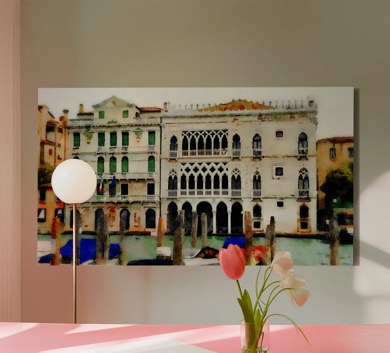 Venezia tela con Cornice a cassetta da Massimo Frascogna