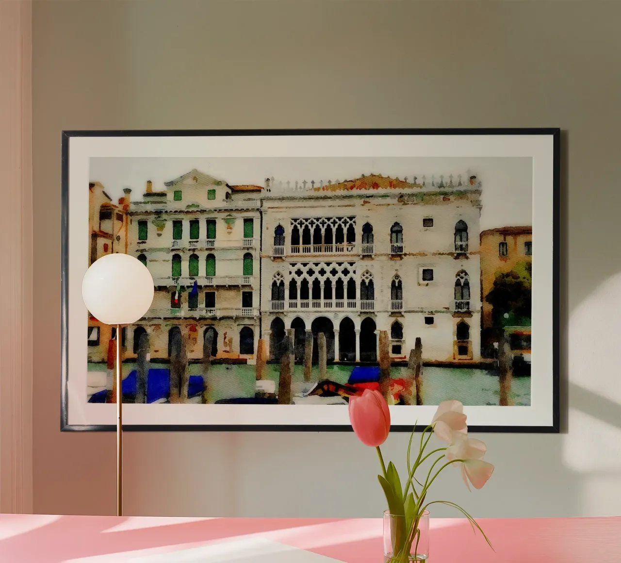 Venezia poster con telaio in alluminio da Massimo Frascogna
