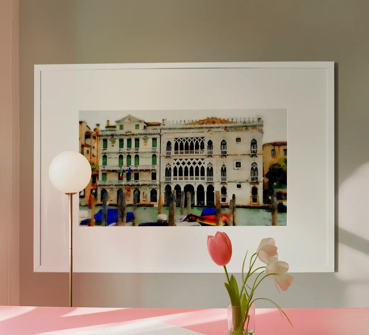 Venezia poster con telaio in alluminio da Massimo Frascogna
