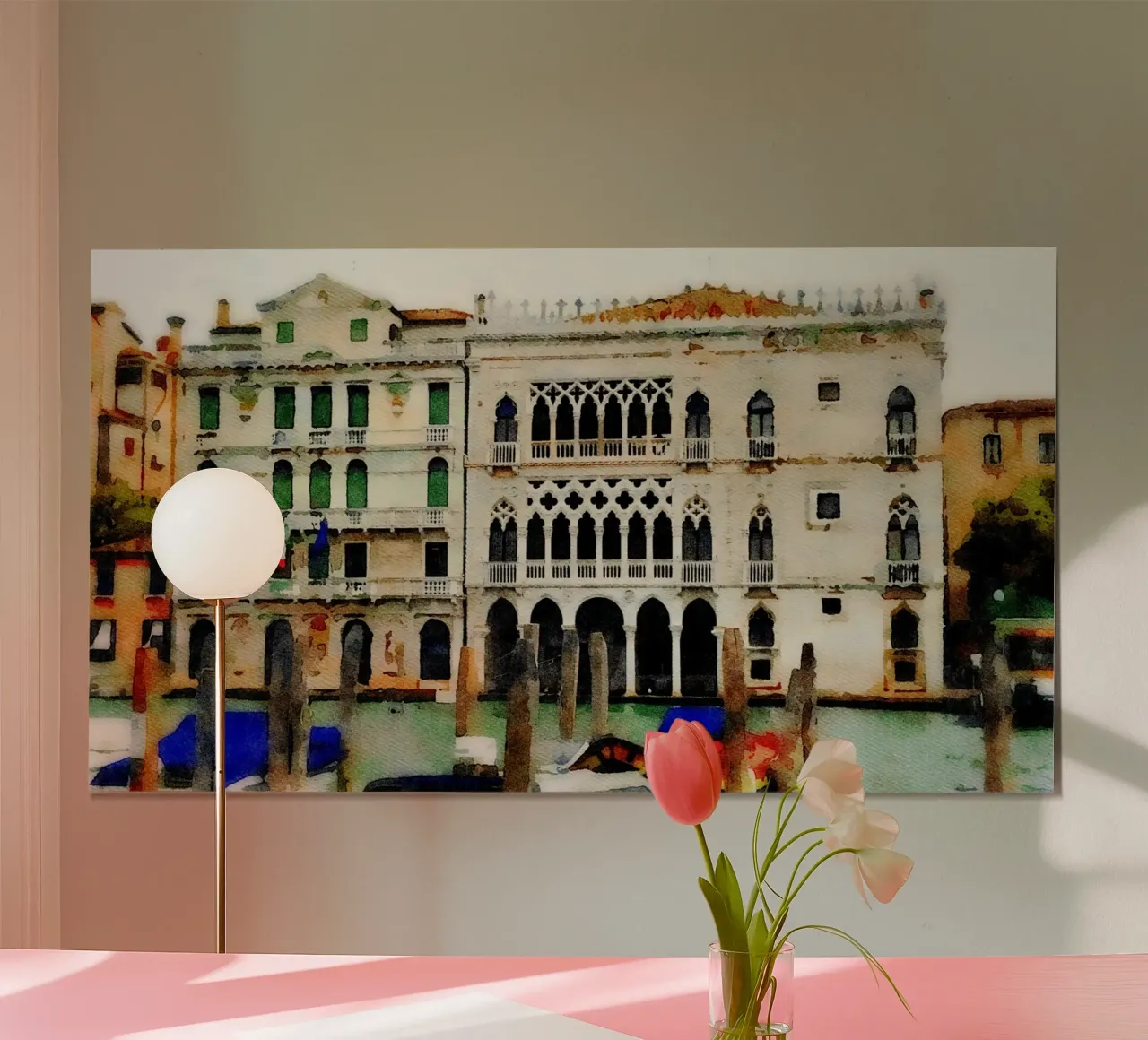 Venezia poster con telaio in alluminio da Massimo Frascogna
