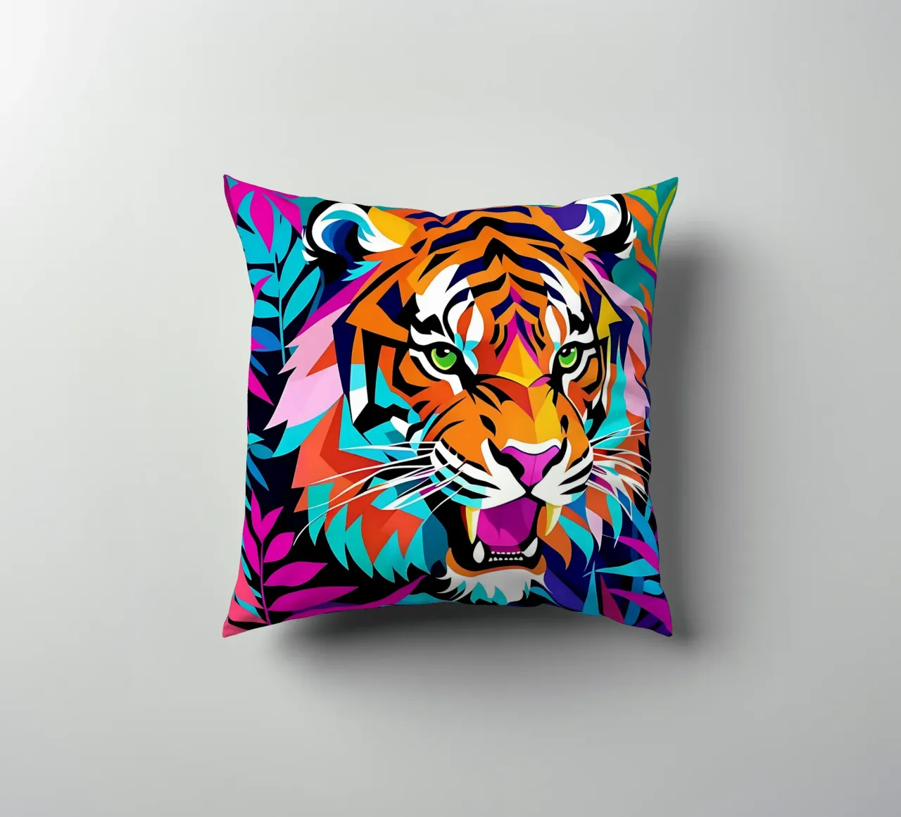 Stile_tigre_E_2 cuscino da Tierisch bunt by LK