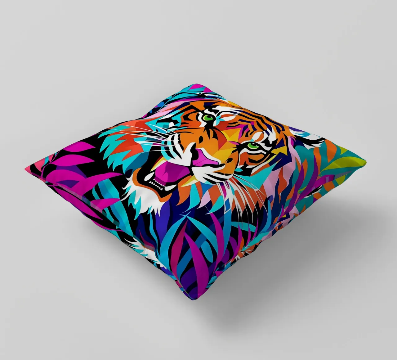 Stile_tigre_E_2 cuscino da Tierisch bunt by LK