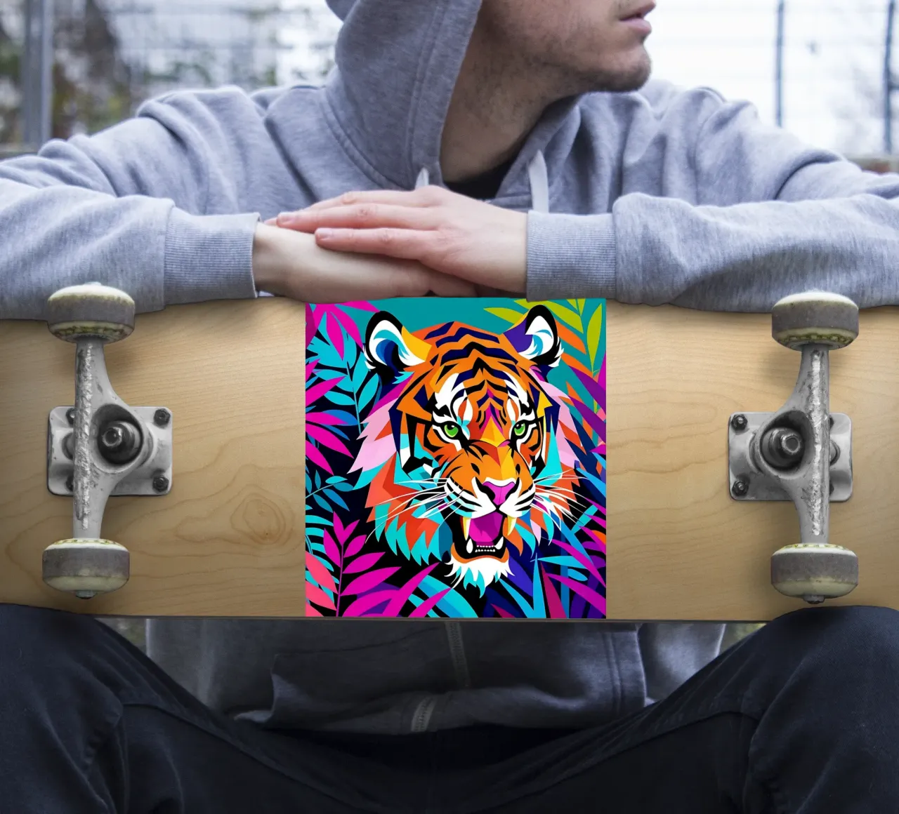 Tiger_Style_E_2 sticker by Tierisch bunt by LK