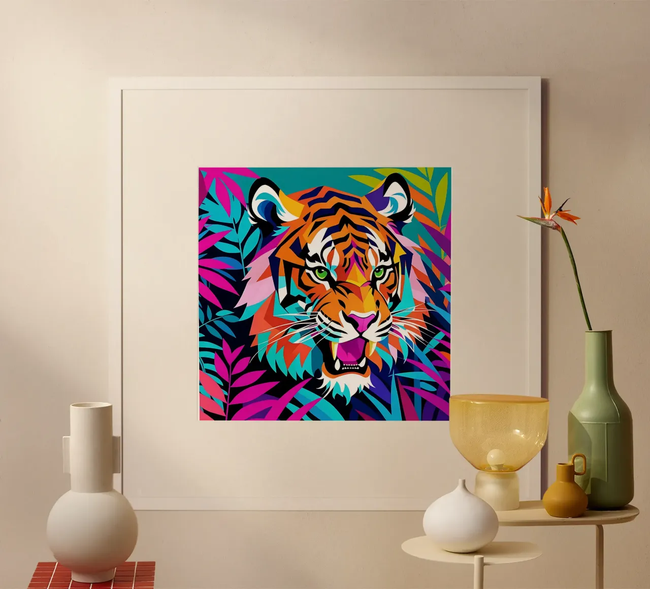 Tiger_Style_E_2 poster by Tierisch bunt by LK