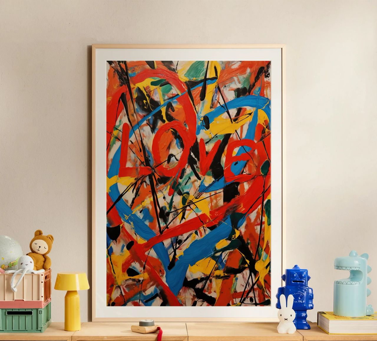 Wild Love | Inspired by Jackson Pollock poster by Autofocus