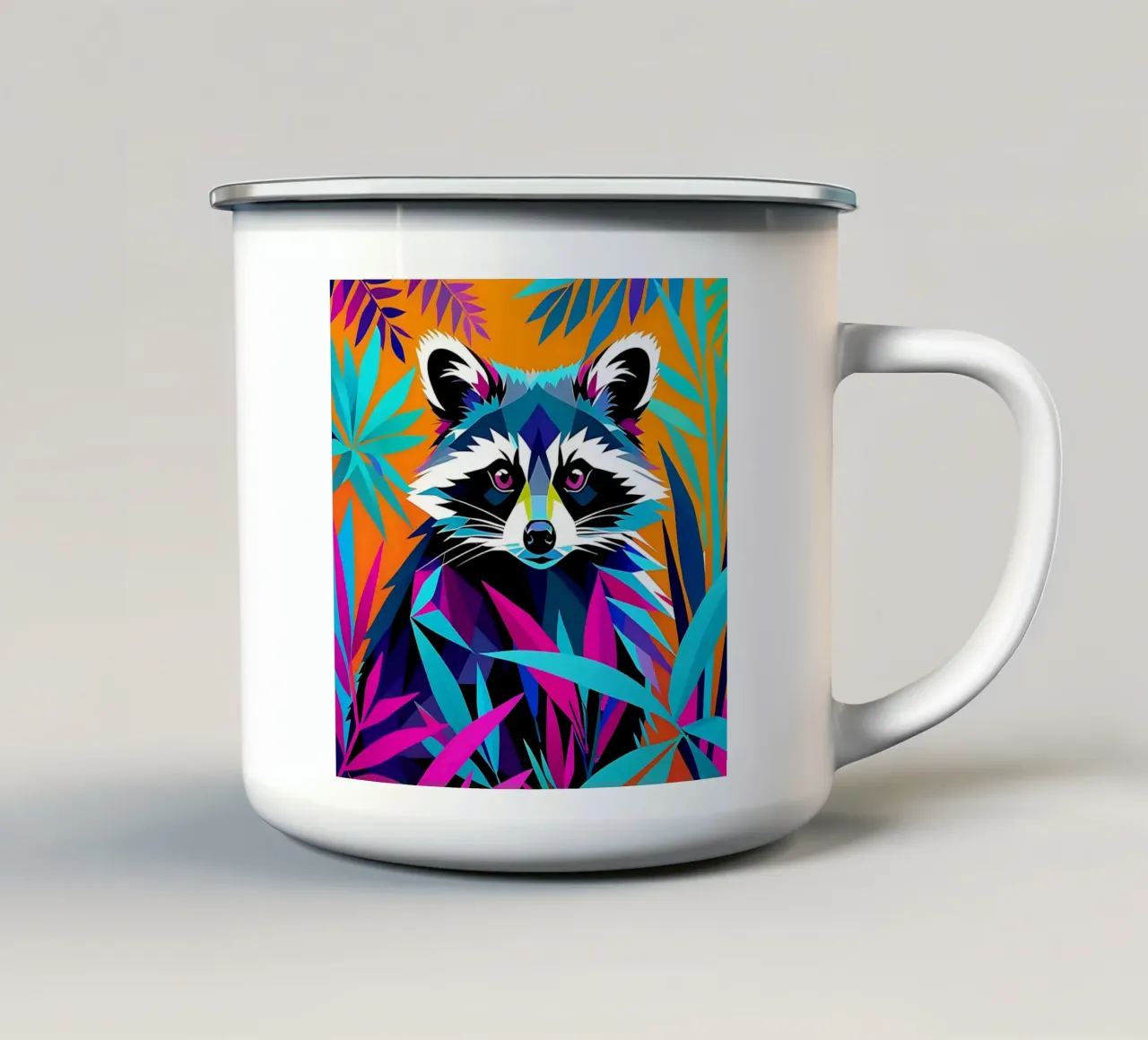 Procione_Stile_E_1 tazza in smalto da Tierisch bunt by LK