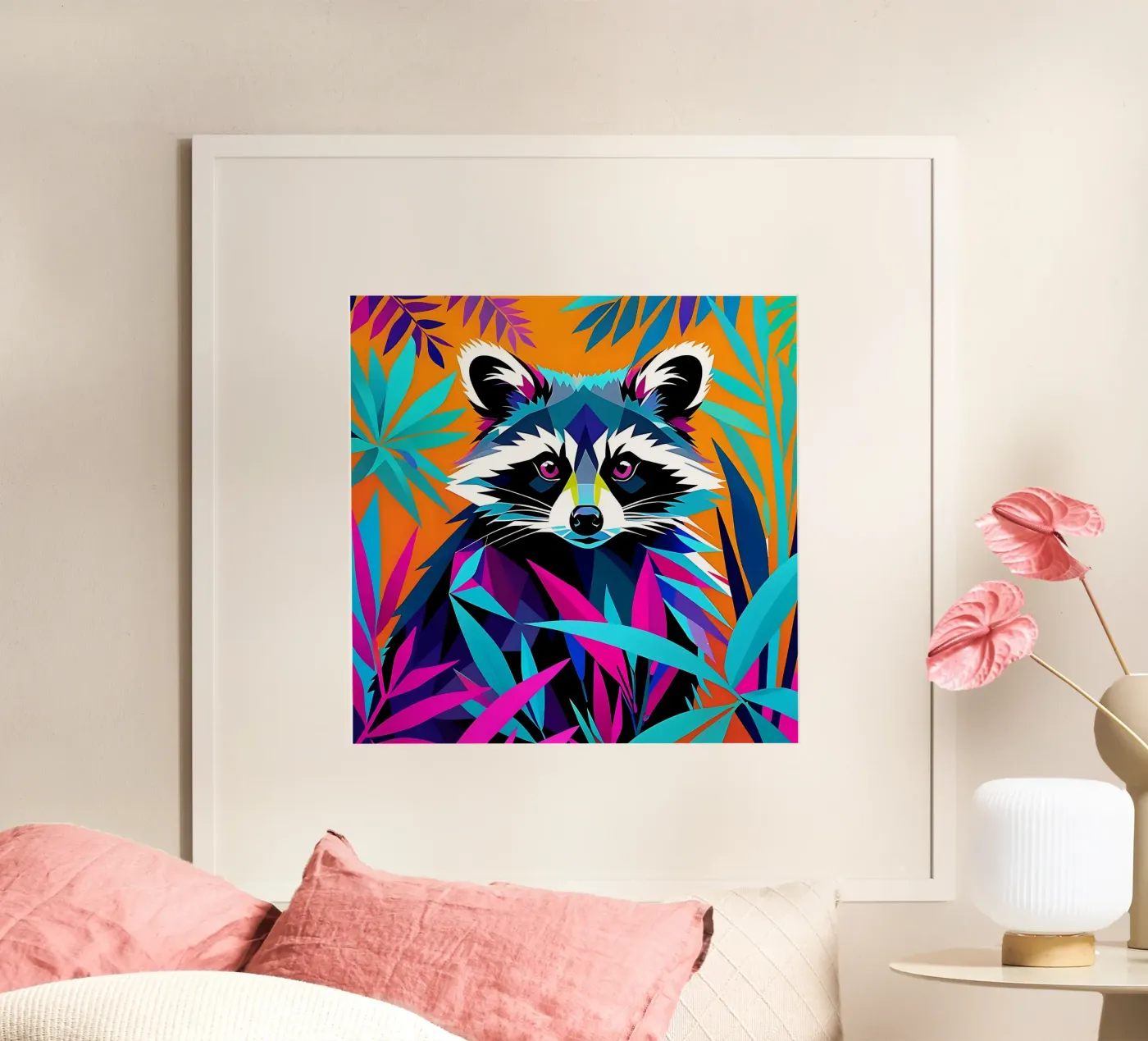 Raccoon_Style_E_1 poster da Tierisch bunt by LK