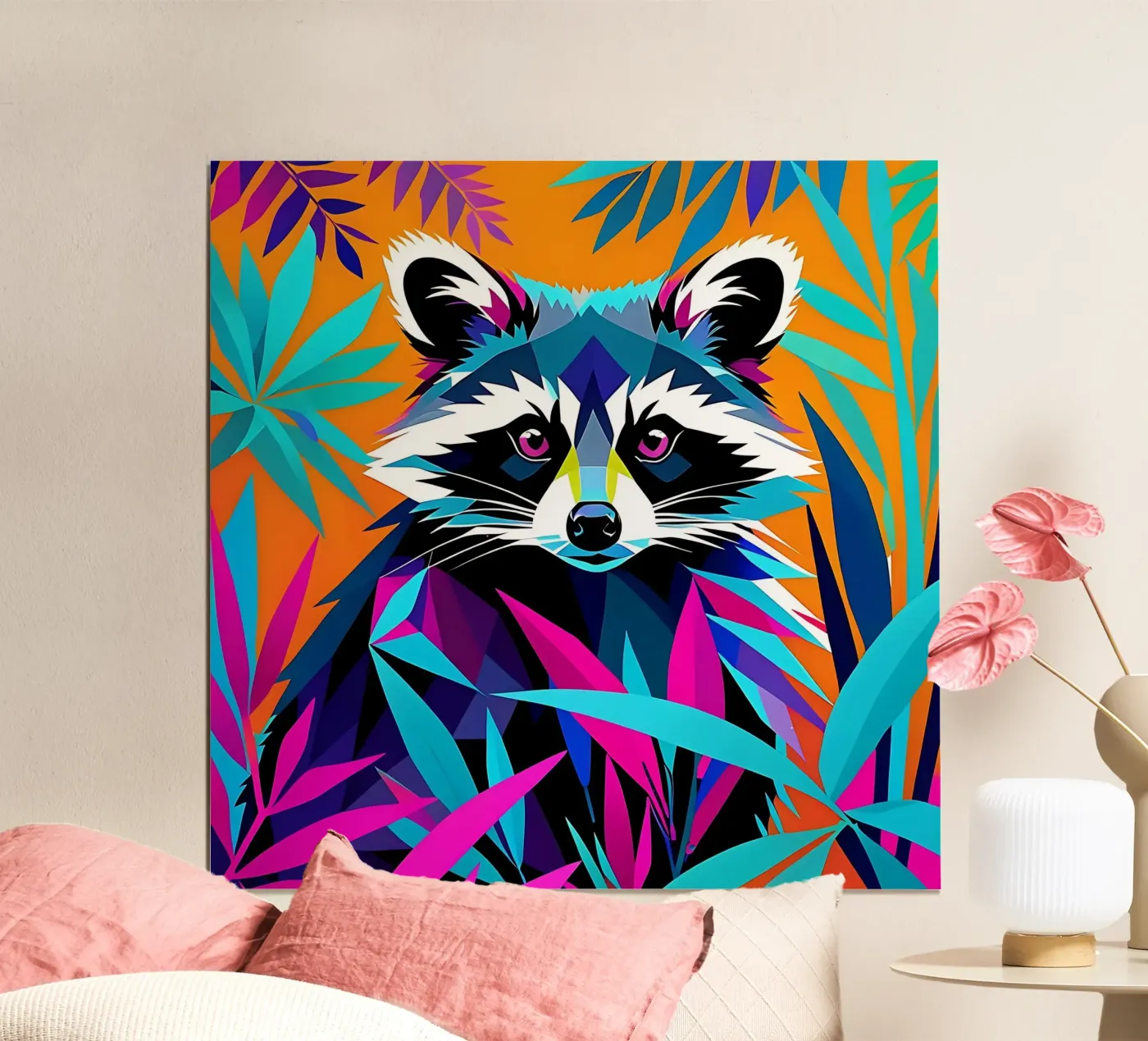 Raccoon_Style_E_1 poster da Tierisch bunt by LK